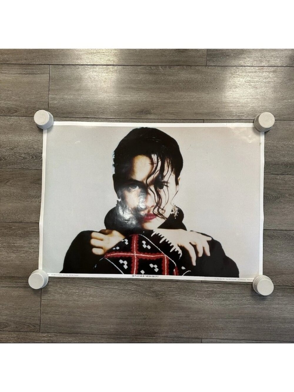 Vintage Natalie Merchant 10,000 Maniacs Poster 33x23" UK Import Ophelia Rare